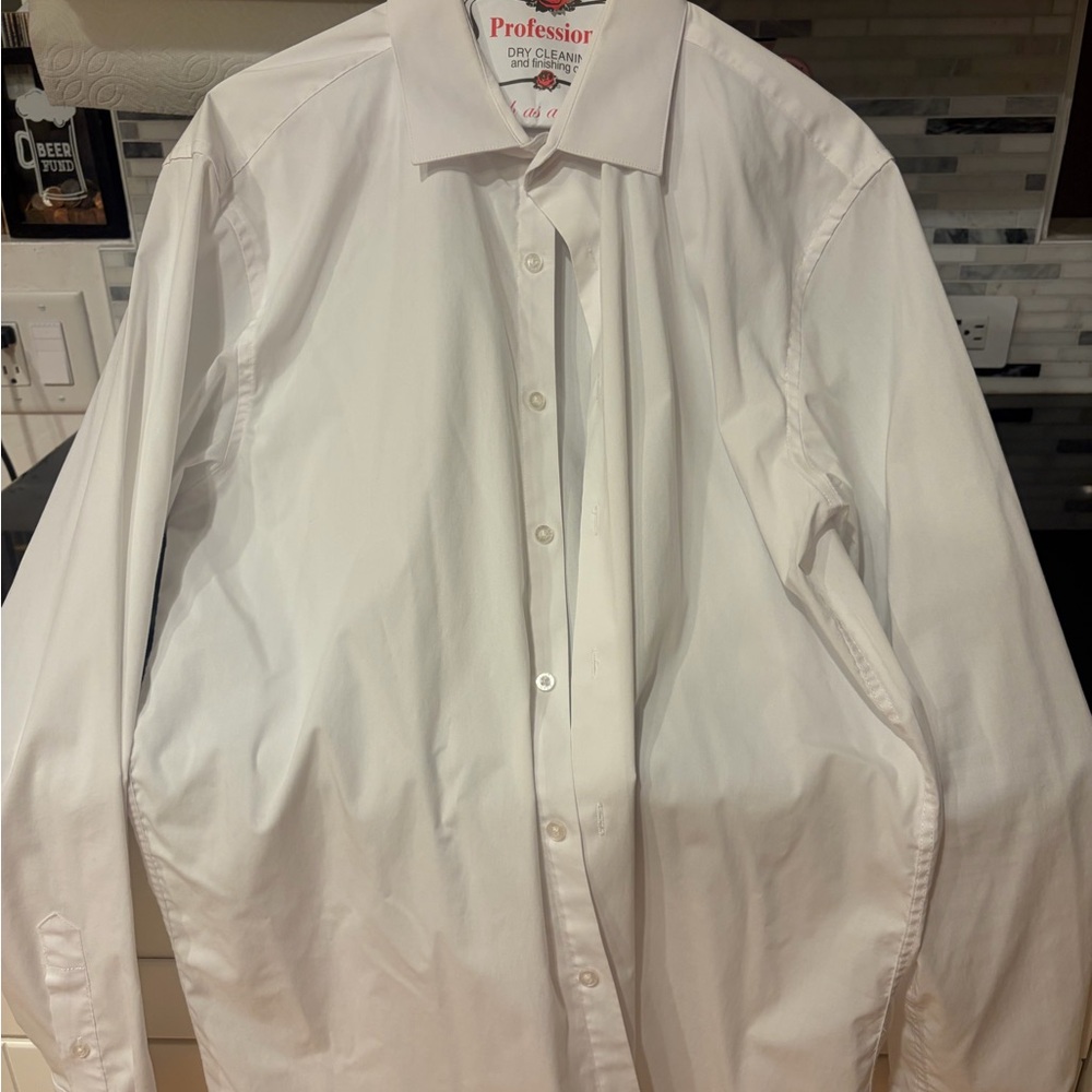 Lucky Brand Men's Crisp White Dress Shirt
